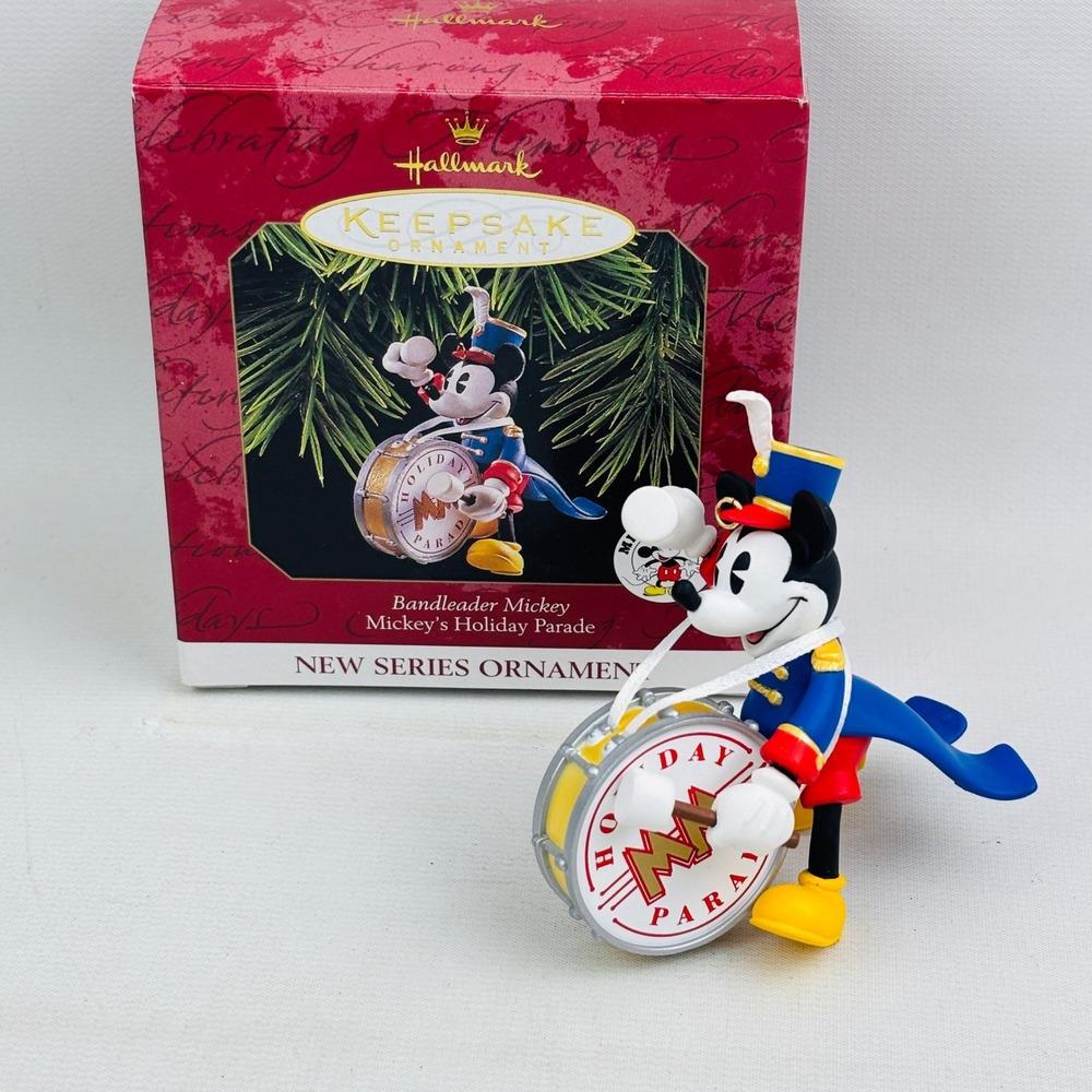 Hallmark Bandleader Mickey Mouse Holiday Parade Series‎ Ornament Christmas 1997